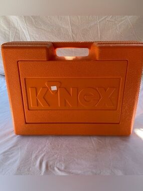 K’NEX Large Orange Storage Carry Case w/ Mixed K’NEX Building Parts Lot